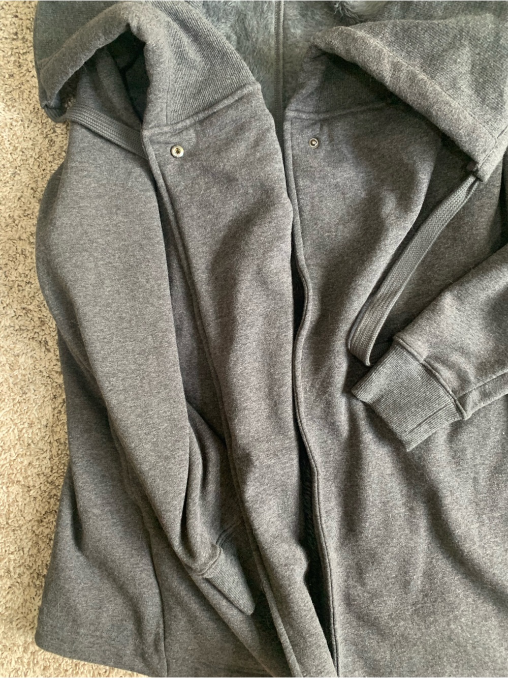 Zella Heather Gray Fleece Lined Wrap - Picture 3 of 3